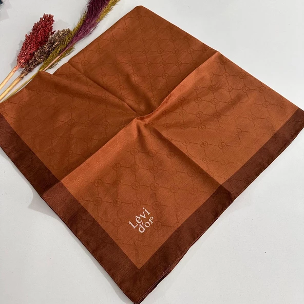 Levidor Premium Monogram Eşarp GX0116 - 1