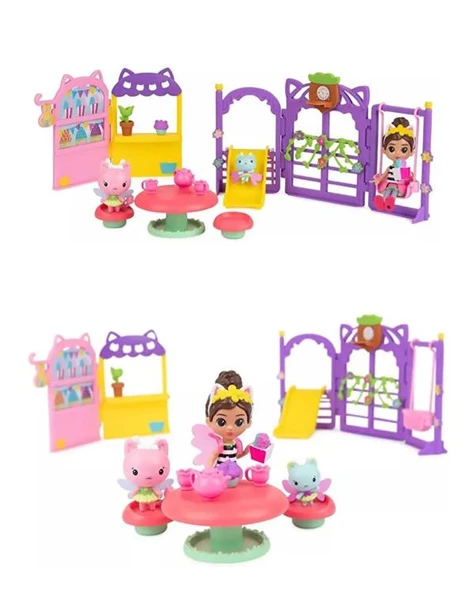 Gabbys Dollhouse Kitty Peri Bahçe Partisi Oyun Seti 6065911 - 2