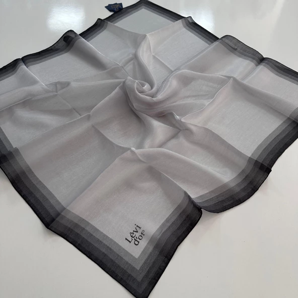 Levi'dor Kehribar Eşarp Açık Gri LTR0202