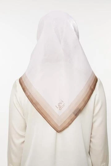 Levi'dor Kehribar Eşarp Kemik LTR0209 - 2