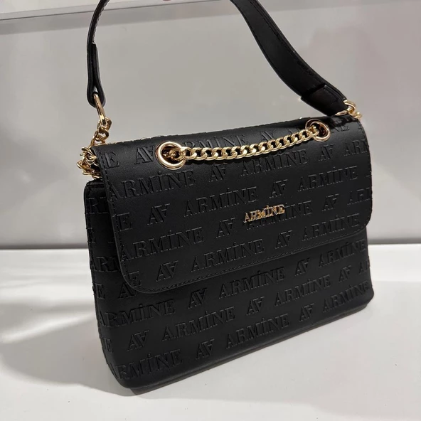 Armine Bayan Çanta Kabartmalı Siyah AR34003 ürün görseli