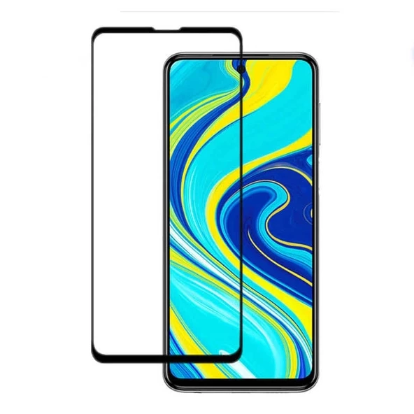 Xiaomi Redmi Note 9S Uyumlu Kenarları Kırılmaya Dayanıklı Cam Ekran Koruyucu