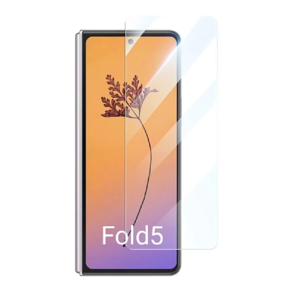 Samsung Z Fold 5 Uyumlu Etnaa Şeffaf Cam Ekran Koruyucu