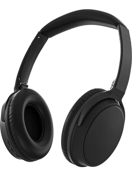Kulak Üstü Siyah Kablosuz Bluetooth Anc Kulaklık 0476 - 2