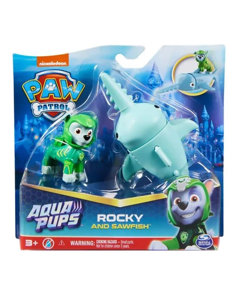 Paw Patrol Aqua Pups Rocky ve Sawfish 20139322