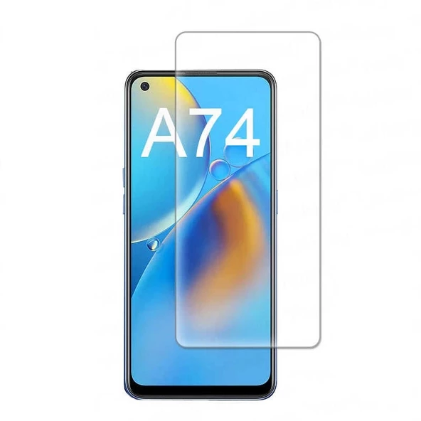 Oppo A74 4G Uyumlu Maxi Glass Temperli Cam Ekran Koruyucu