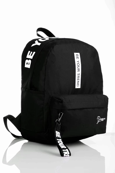 B.Y. Trend Laptop Bölmeli Okul Çantası Be Your Siyah Beyaz 1140 - 2