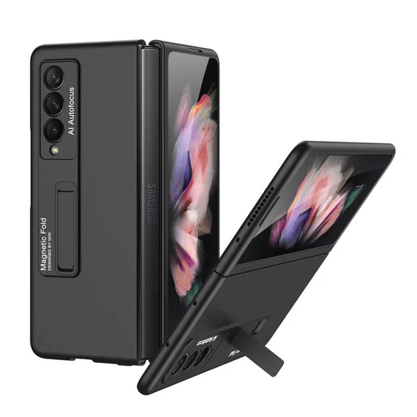 Samsung Z Fold 3 Uyumlu Kılıf  Z-Stand Kılıf