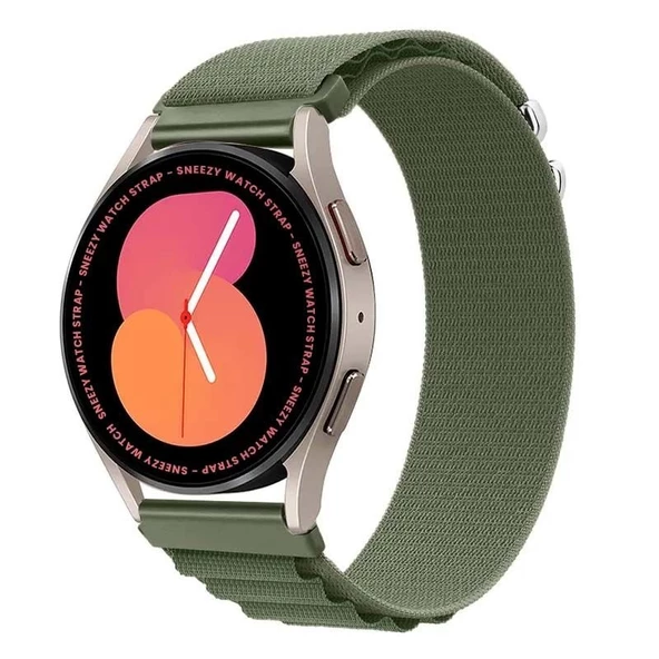 Samsung Galaxy Watch Active Active 2 44mm-40mm Uyumlu 20mm Frost Alpine Loop Kordon