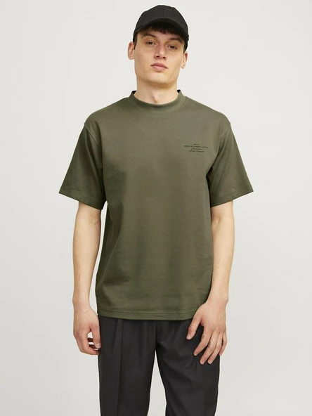 Jack Jones Blachad Brandıng Erkek Tişört 12259357 - 2