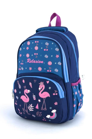 Relxion İlkokul Çantası Beslenmeli Flamingo 1340 - 3
