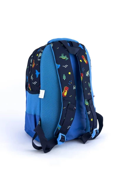 Relxion İlkokul Çantası Beslenmeli Dinazor Mavi 1350 - 4