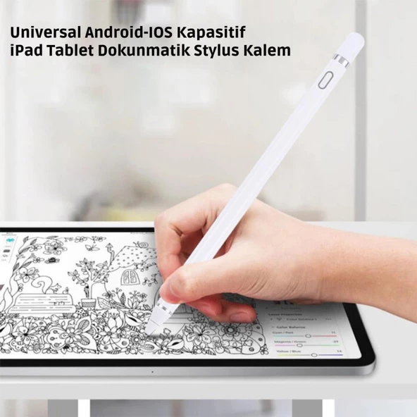 Polham Uzun Şarjlı Universal İos ve Android Uyumlu Dokunmatik Stylus Kalem, Telefon ve Tablet Kalemi - 2