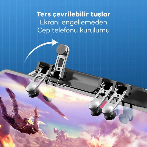 Polham 4000Mah Bataryalı Radyatörlü Süper Soğutucu Telefon Oyun Konsolu, 6 Parmak Ultra Sessiz Soğutucu - 5