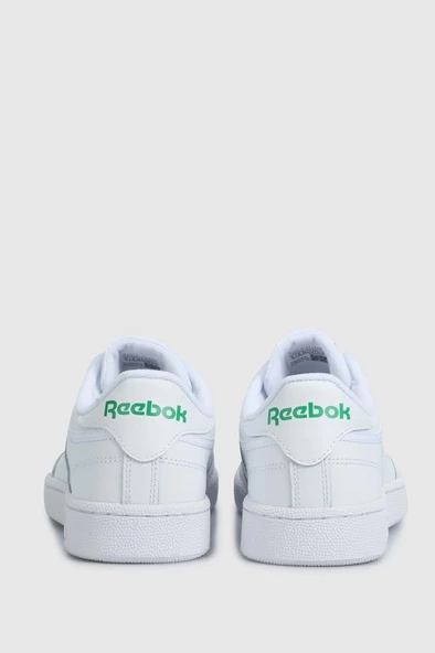 Reebok CLUB C 85 100000155 Unisex Sneaker Ayakkabı Beyaz Yeşil 36-45 - Resim 3