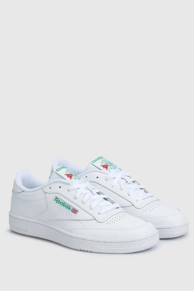 Reebok CLUB C 85 100000155 Unisex Sneaker Ayakkabı Beyaz Yeşil 36-45