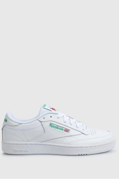 Reebok CLUB C 85 100000155 Unisex Sneaker Ayakkabı Beyaz Yeşil 36-45 - Resim 5