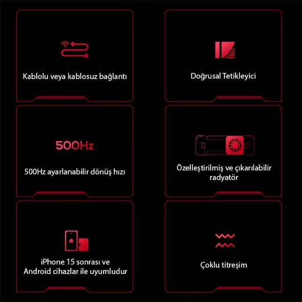 Polham İphone 15 ve Android Telefonlar İle Uyumlu Oyun Kolu, Soğutucu Özellikli Telefon Oyun Kolu - 5