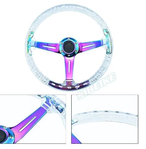 Sefaf Akrilik Drift Spor Direksiyon Beyaz - 2