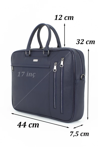 Omuz  El Çantası 17'' Inç Laptop Bölmeli  Dış Yüzey Darbe Emici - 7