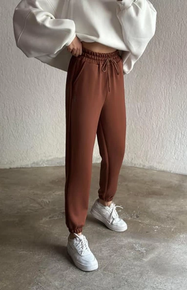 Vogsign 383 Kadın Oysho Manşetli Cepli Tek Alt Eşofman