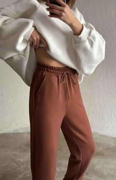 Vogsign 383 Kadın Oysho Manşetli Cepli Tek Alt Eşofman - 3