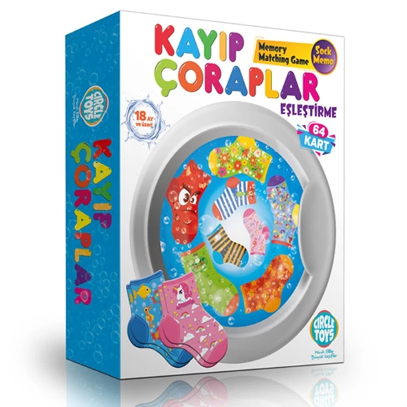 Kayıp Çoraplar Eşleştirme 32 Çift Çorap - 18 Ay+ Çocuklar İçin