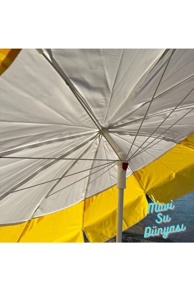Plaj Şemsiyesi Deniz, Balkon, Bahçe (Bidonsuz) 2 Metre, 10 Telli - 9