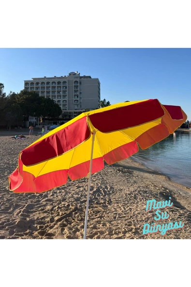 Plaj Şemsiyesi Deniz, Balkon, Bahçe (Bidonsuz) 2 Metre, 10 Telli - 7