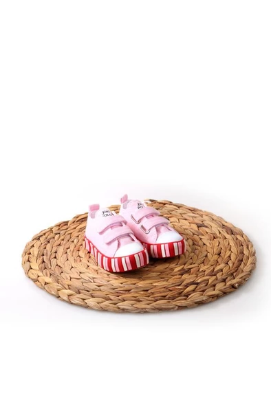 Papuçcity 02851 Unisex Çocuk Bebe Renkli Keten Konvers Ayakkabı - 2