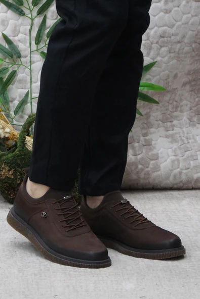 Pierre Cardin 61896 Kahve Nubuk Kauçuk Taban Hakiki Deri Erkek Ayakkabı - 2