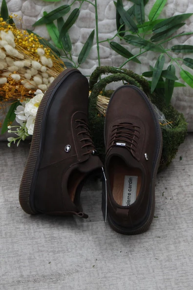 Pierre Cardin 61896 Kahve Nubuk Kauçuk Taban Hakiki Deri Erkek Ayakkabı - 6
