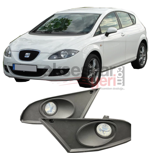 Seat Leon Mk2 2005-2010 Uyumlu Sis Farı Seti Ampul Dahildir - 2