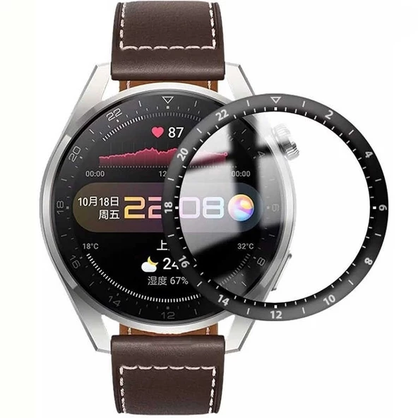 Huawei Watch 3 Pro PMMA Pet Saat Ekran Koruyucu