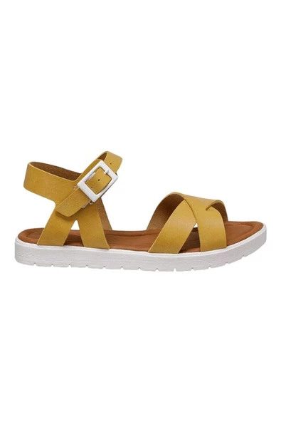 Hardal Sarı Unisex Çocuk Sandalet - 2