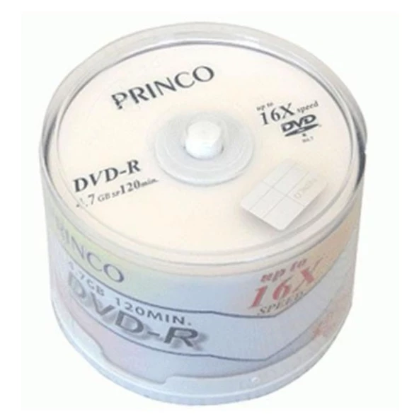 Princo Dvd 16X 4.7Gb 50'Lı Cakebox Dvd-R