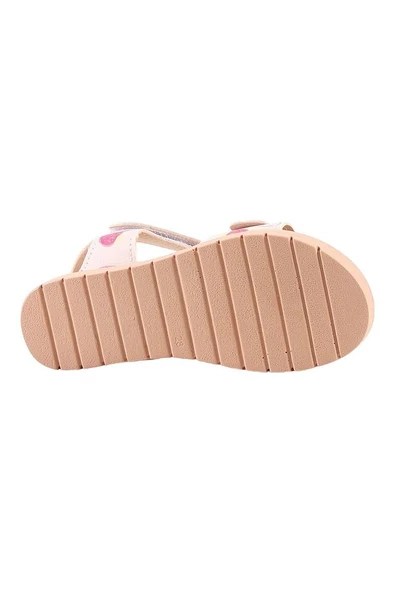 Pembe Baskılı Kız Çocuk Sandalet - 4