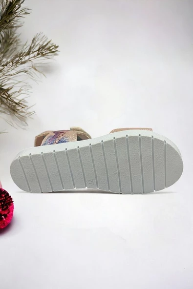 Frozen Pembe Desenli Kız Çocuk Sandalet - 4