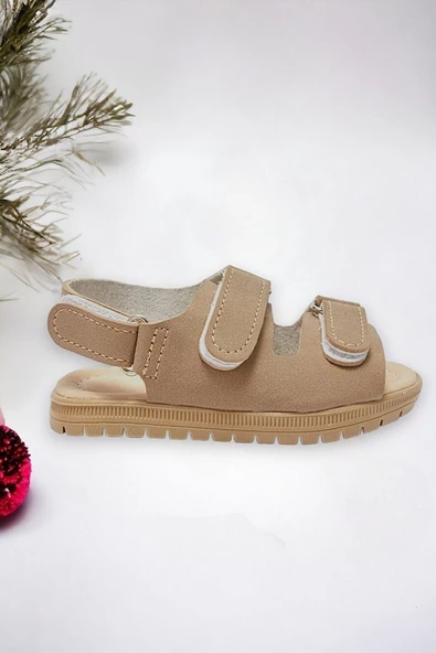 Cırt Cırtlı Çift Bantlı Unisex Çoçuk Sandalet - 2