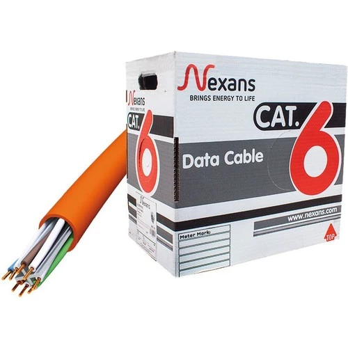 Nexans Kablo Cat6 305Mt 4X2X23 Awg Halogen Free Data Kablosu Turuncu