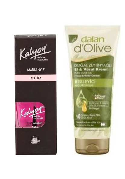 Kalyon Acı Cila + Dalan Tüp Krem 20 Ml