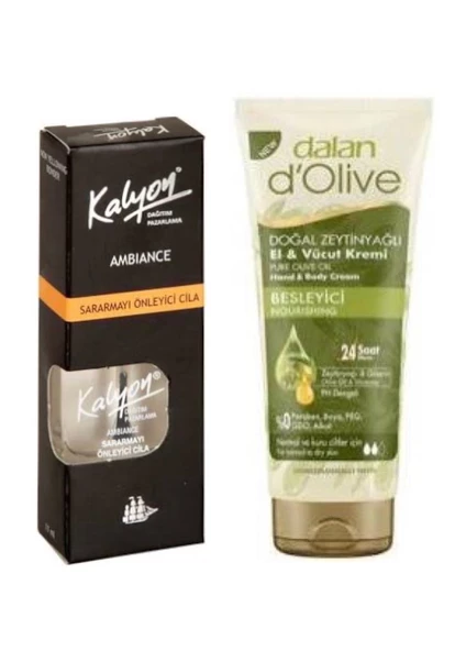Kalyon Sararmayı Önleyici Cila + Dalan Tüp Krem 20 Ml