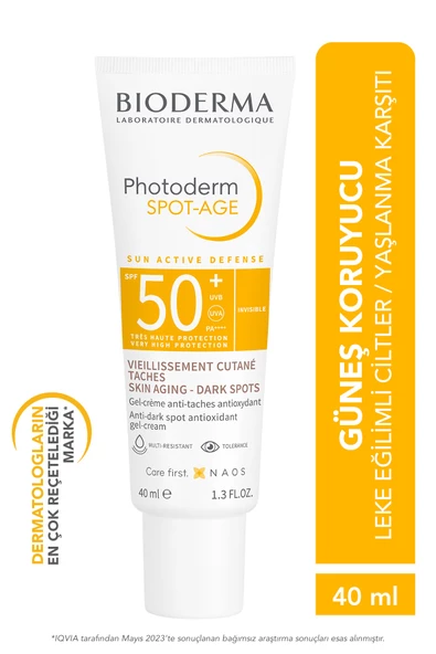 Photoderm Spot Age SPF50+ Leke, Yaşlanma ve Kırışıklık Karşıtı Yüksek Korumalı Güneş Kremi 40 ml