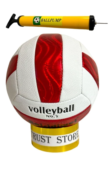 Voleybol Topu A Kalite Dikişli Baisidiwei 5 Numara Şişirme Pompası Hediyeli - 6