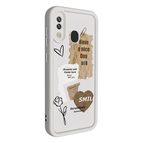 Galaxy A30 Kılıf Kamera Korumalı Baskılı Arka Yüzey Zore Klas Kapak - Resim 3