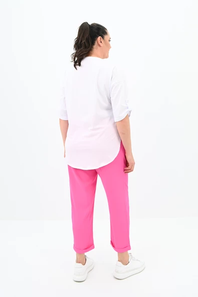 Kadın Büyük Beden Oversize T-shirt Takım 8104-24 - 12
