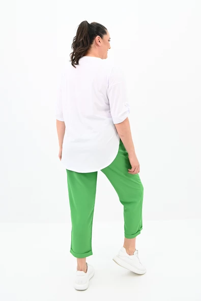 Kadın Büyük Beden Oversize T-shirt Takım 8104-24 - 8