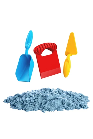 Aksesuarlı Yeşil Kinetik Oyun Kumu (1000 gr.) - Art Craft Kinetik Kum Seti - Art Sand Kumu - 7