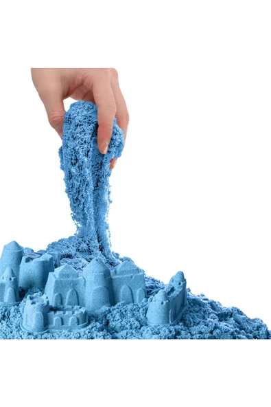 Aksesuarlı Yeşil Kinetik Oyun Kumu (1000 gr.) - Art Craft Kinetik Kum Seti - Art Sand Kumu - 8