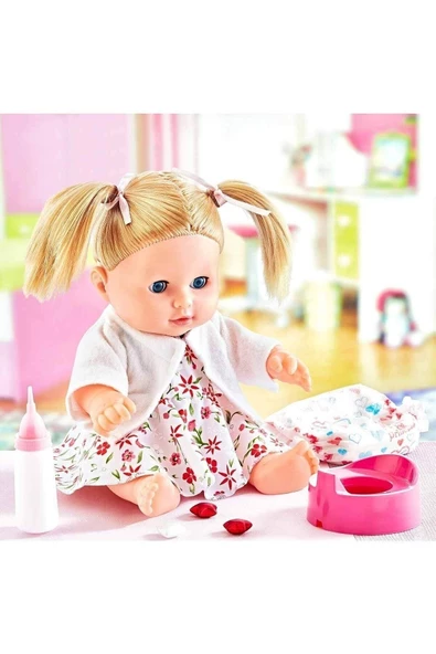 Oyuncak Melis Bebek Altını Islatan Türkçe Konuşan Et Bebek Seti - 4
